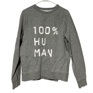 Everlane‎ 100% Human Gray Sweatshirt Women Size M Thick Casual Lounge Comfy Cozy